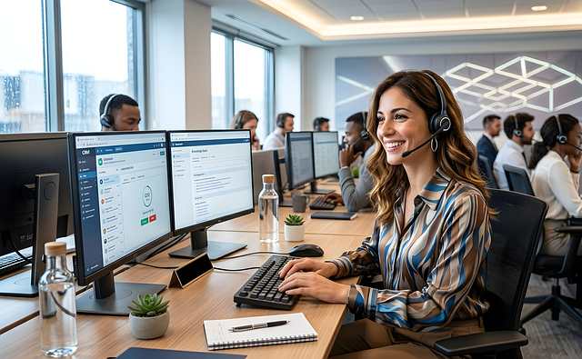 customer support team answering email inquiries about investment research services